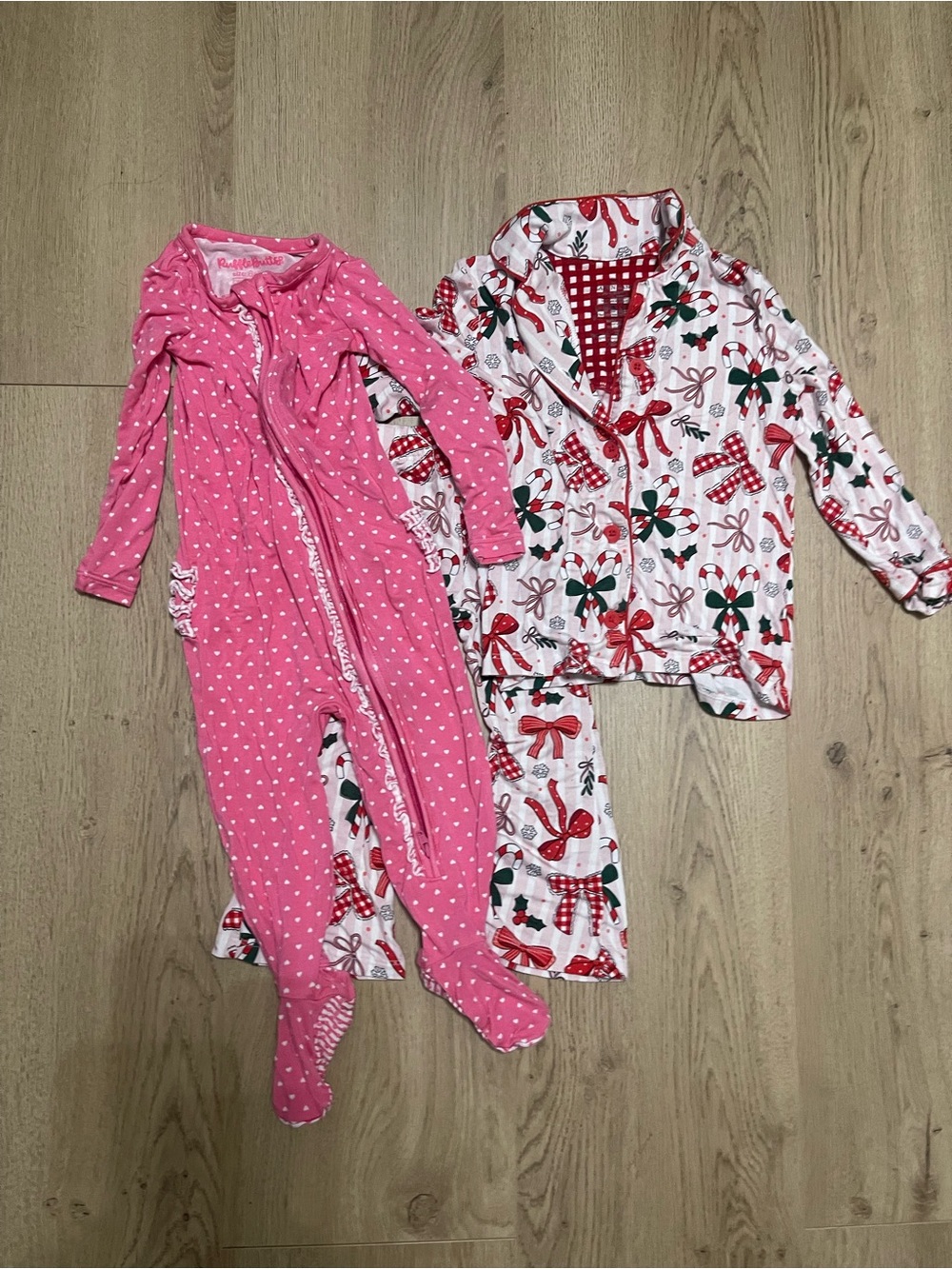 Ruffle butts & Caden Lane Pajamas (6-12 mo. 12-18 mo)